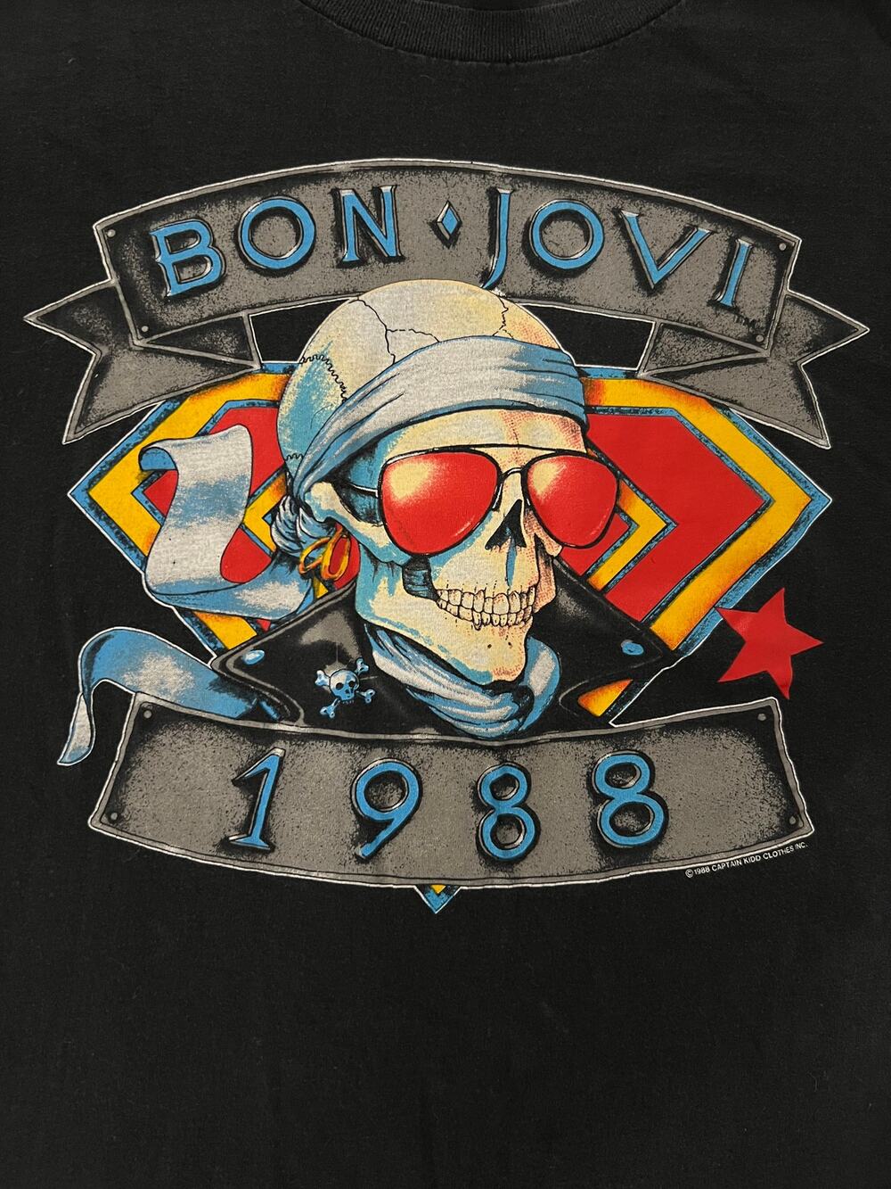 Vintage 1988 Bon Jovi We're Back Kickin Ass Shirt Size Extra Large European Tour